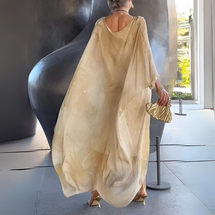 ISLA™ | Elegant Silk Chiffon Dress 1+1