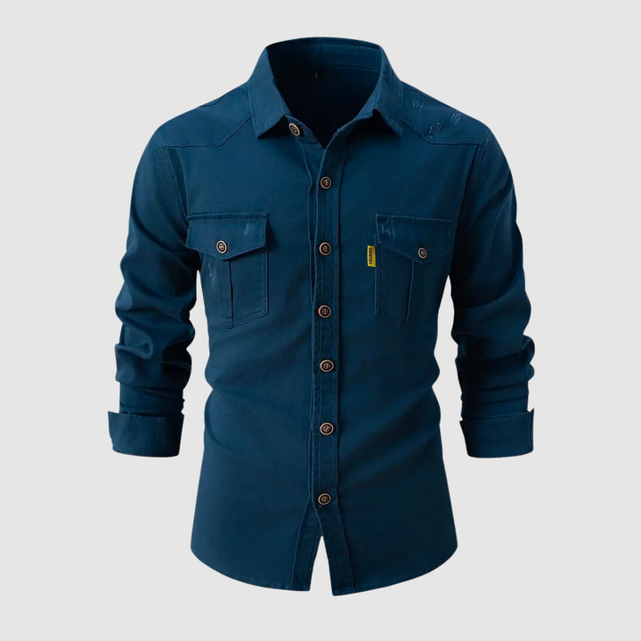 GREG™ - MEN'S BUTTON LONG SLEEVE BLOUSE