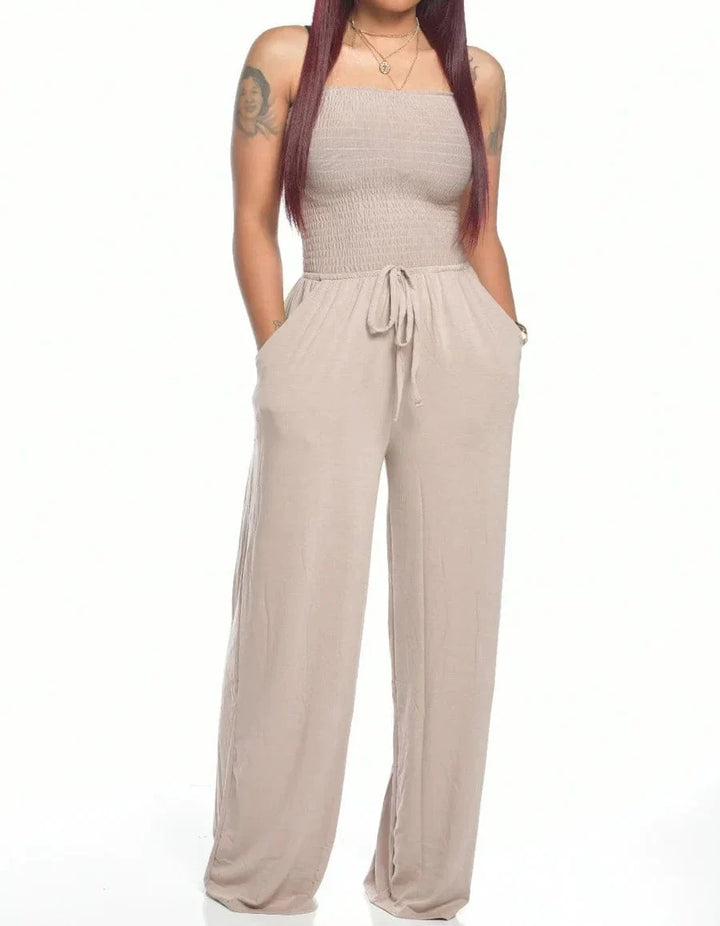 Zoe - New strapless jumpsuit at the waist