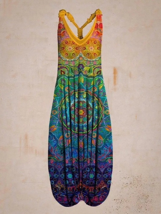 Lana - Relaxed Bohemian Style Jumpsuit