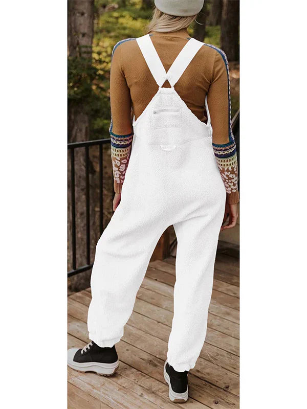 Ela - Thermal Fleece Overalls for Women with Zipped Pockets