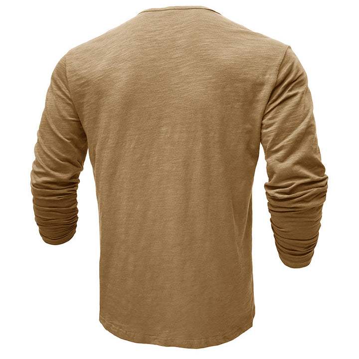 Cotton Long Sleeve Henley