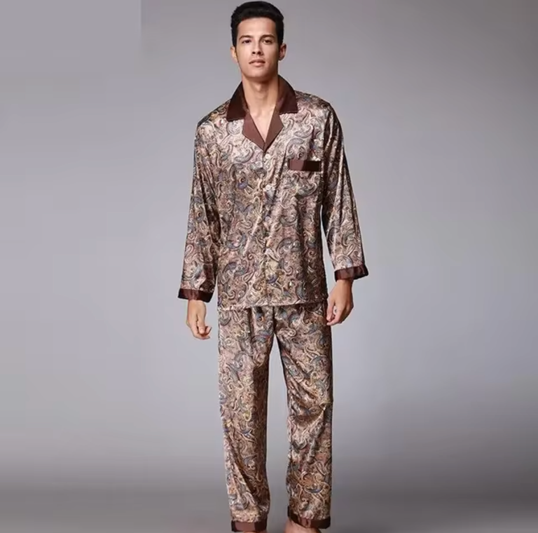 Sleepwear | Silk Mens Pyjamas