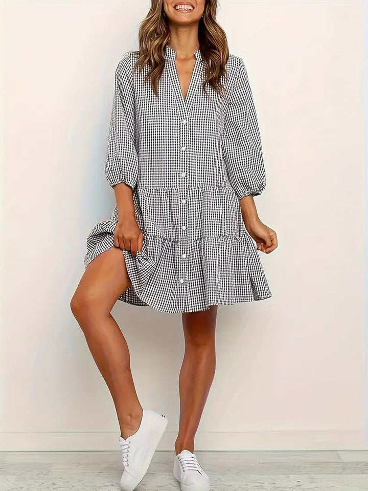 GABBY | VIBRANT GINGHAM DRESS