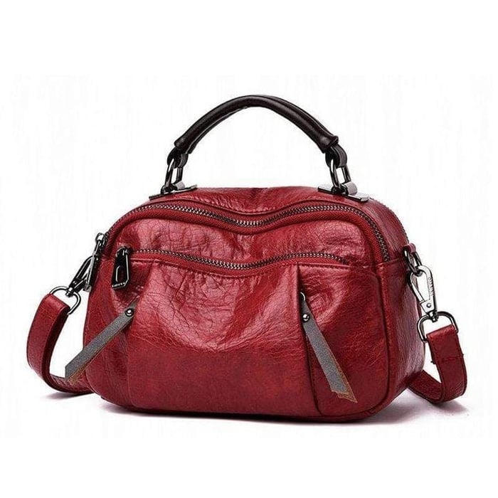 Scarlett - Handmade Multi Pocket Soft Leather Bag