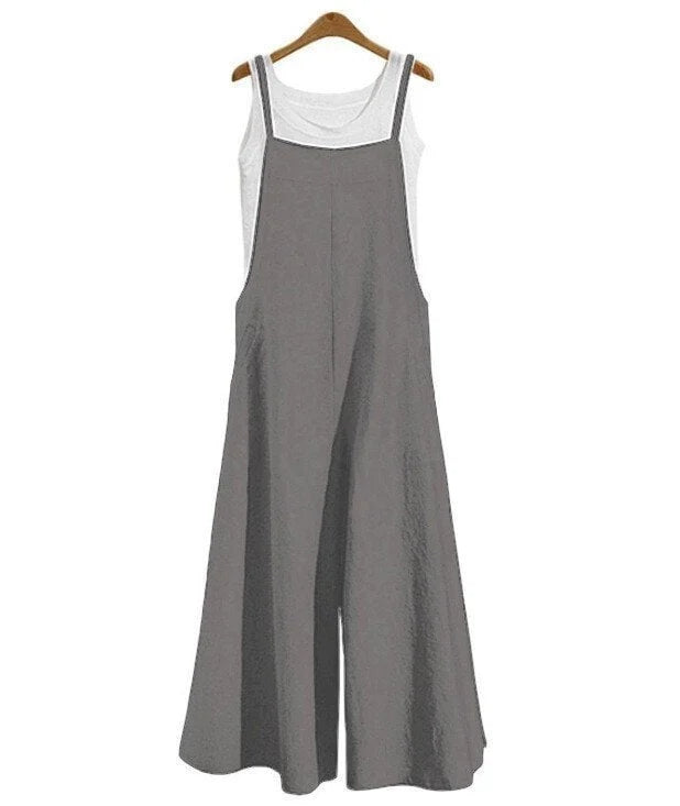 Nicole - Women's Oversized Sleeveless Casual Jumpsuit