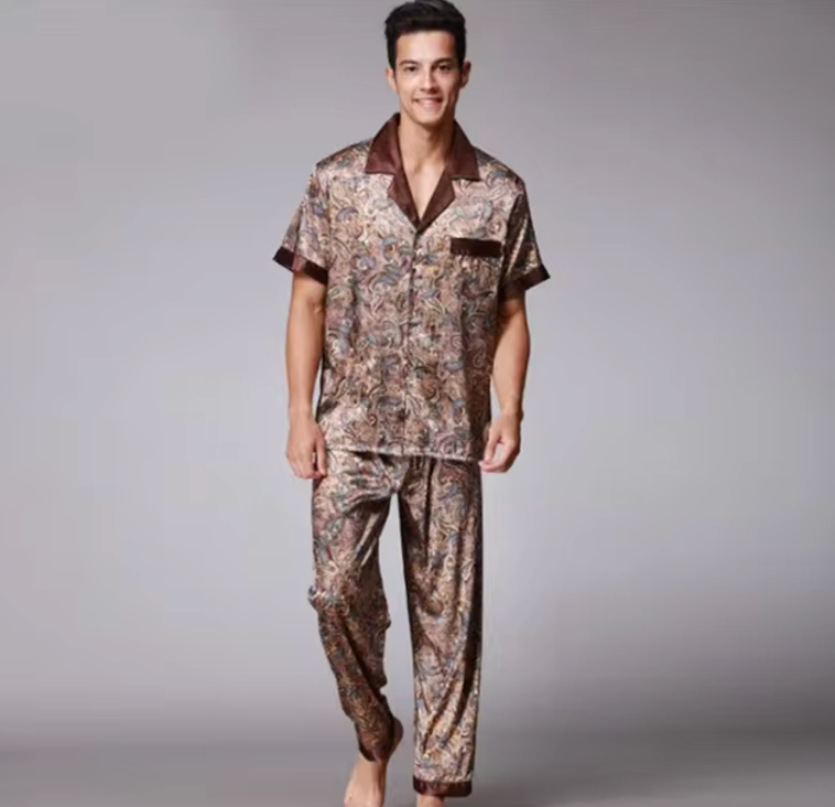 Sleepwear | Silk Mens Pyjamas