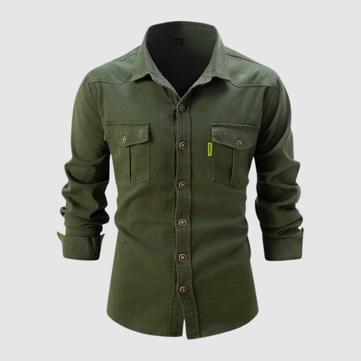 GREG™ - MEN'S BUTTON LONG SLEEVE BLOUSE