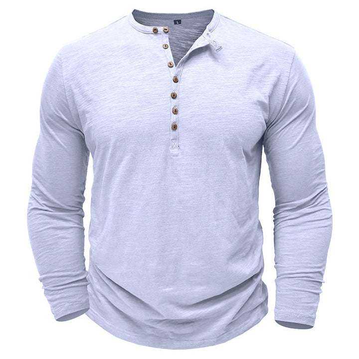 Cotton Long Sleeve Henley