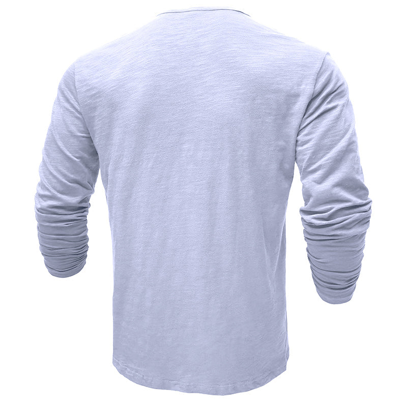 Cotton Long Sleeve Henley