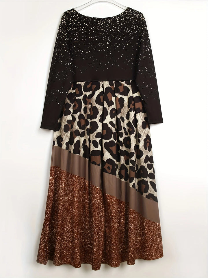 Plus Size Leopard Print Dress