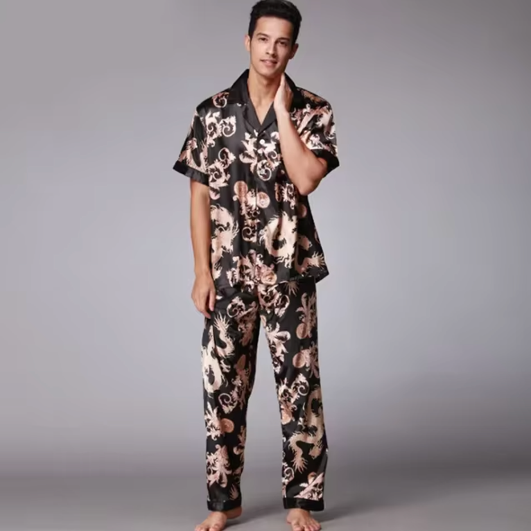 Sleepwear | Silk Mens Pyjamas