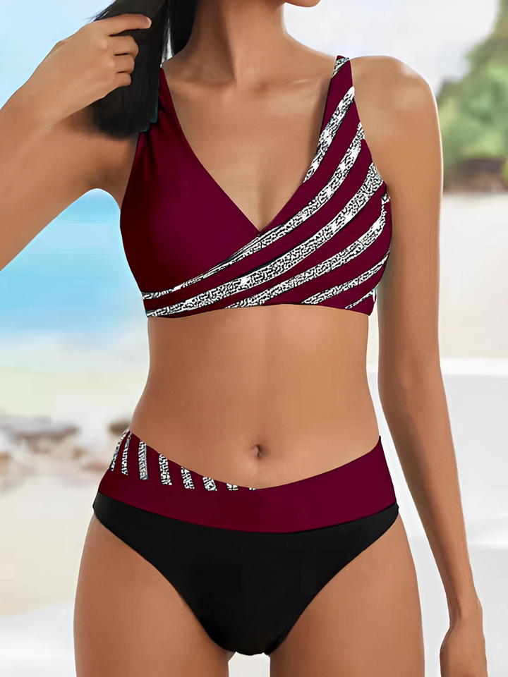 Deniella™ - Vibrant Striped Bikini Set