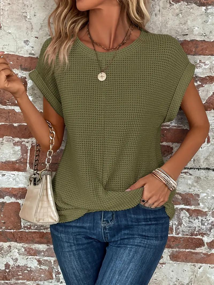 Serene Knotted Detail Relaxed Top | Mia