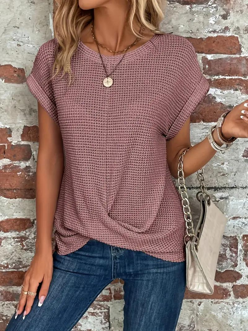 Serene Knotted Detail Relaxed Top | Mia