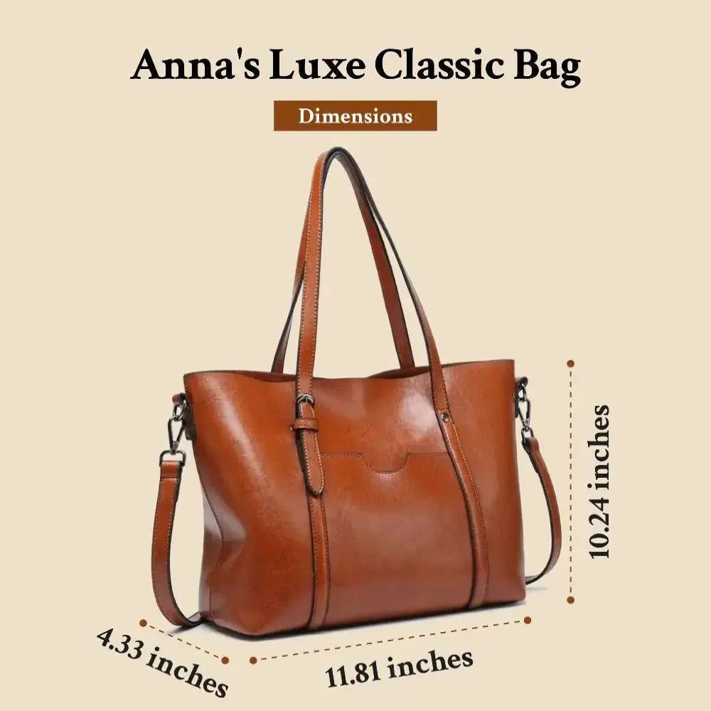 Anna's Luxe Classic | Elegant Shoulder Tote