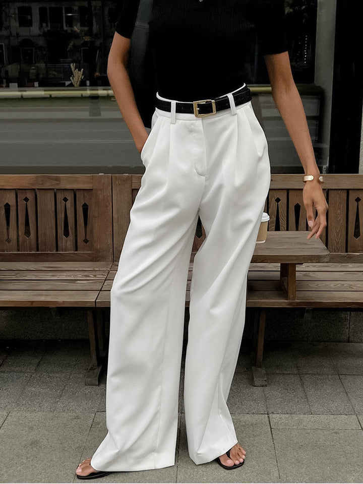 Theodora - Chic Wide Leg Trousers for Effortless Elegance