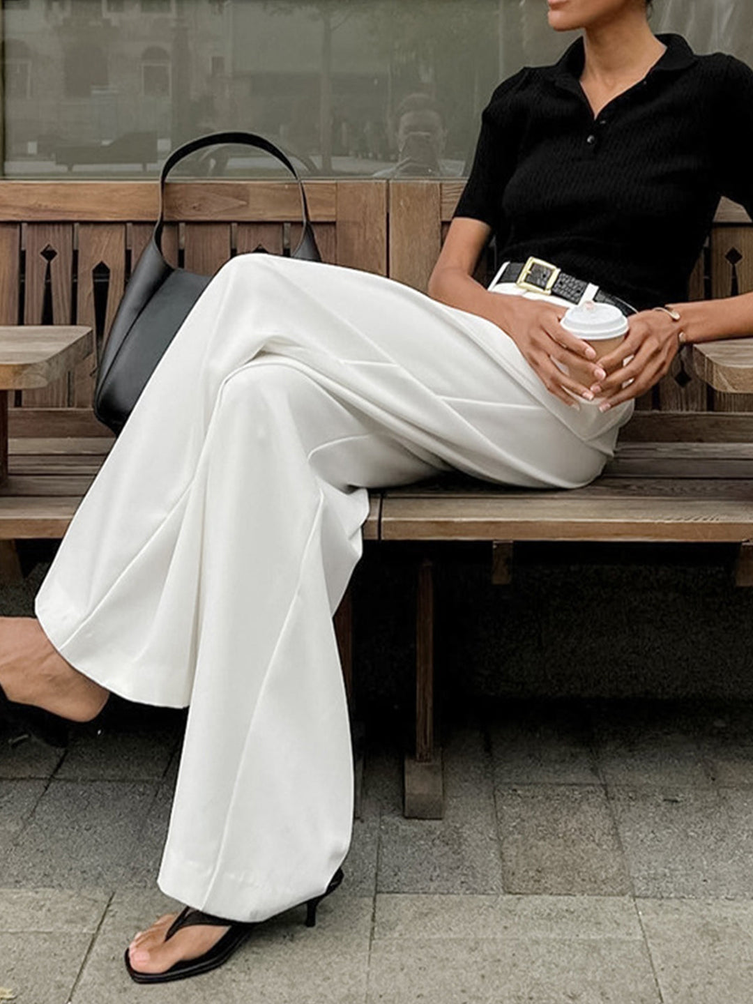 Theodora - Chic Wide Leg Trousers for Effortless Elegance