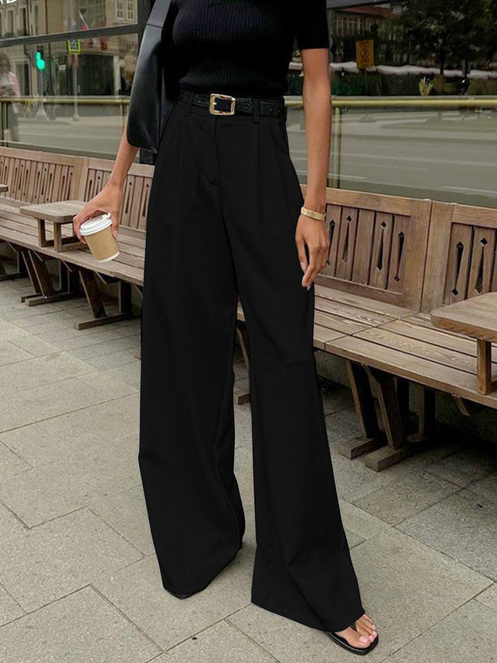 Theodora - Chic Wide Leg Trousers for Effortless Elegance