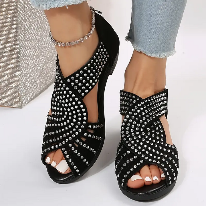 Nayrubi Crystal Sandal