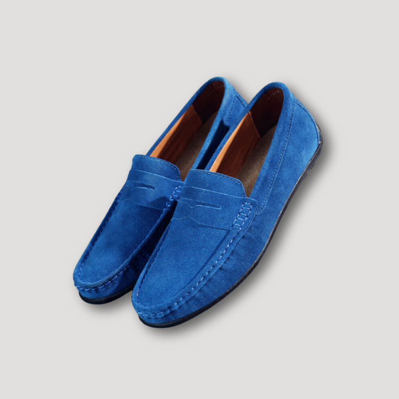 Business Casual Suede Penny Loafers Men