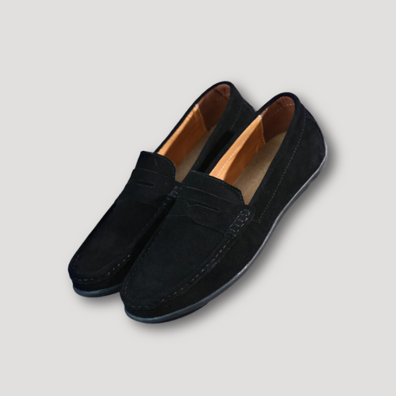 Business Casual Suede Penny Loafers Men