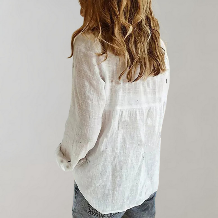 Linen Button-Down Shirt | Scarlett