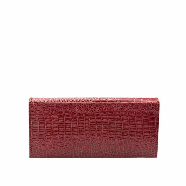 Elegant Croc-Embossed RFID Wallet