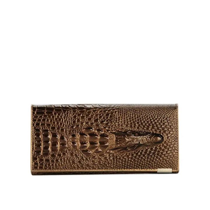 Elegant Croc-Embossed RFID Wallet