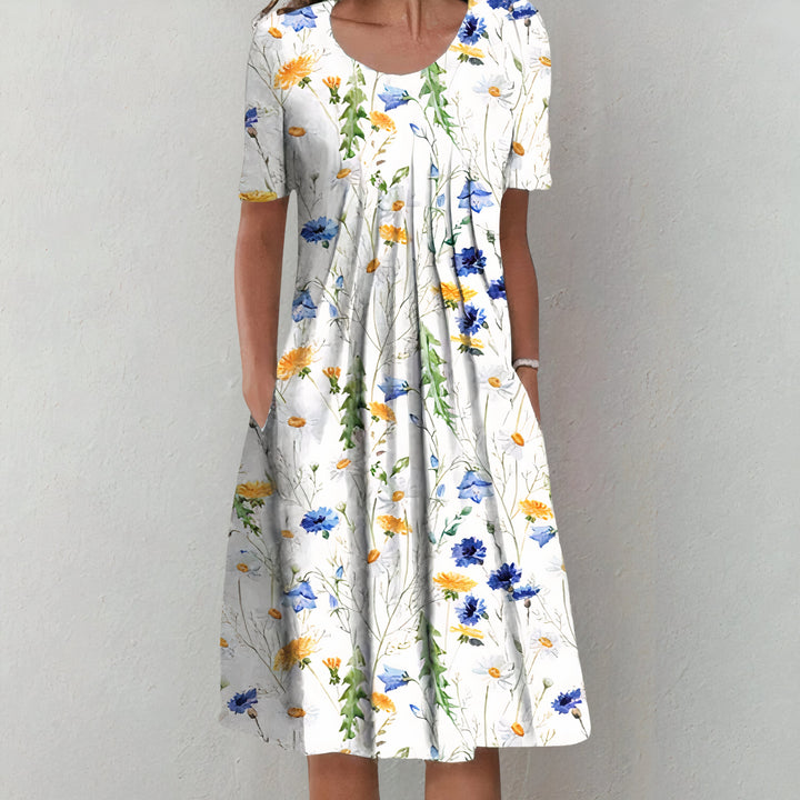 Elegant Cotton Summer Dress | Gemma