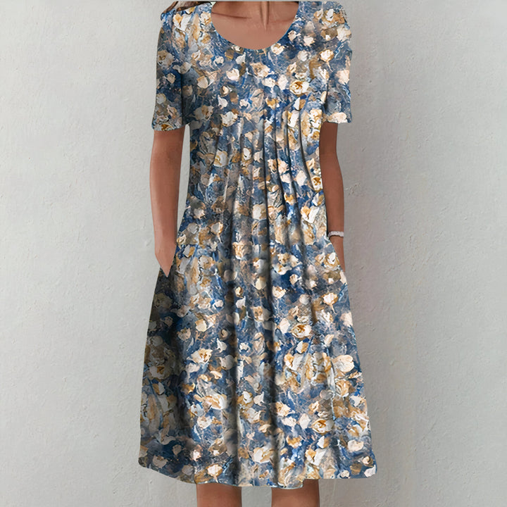 Elegant Cotton Summer Dress | Gemma