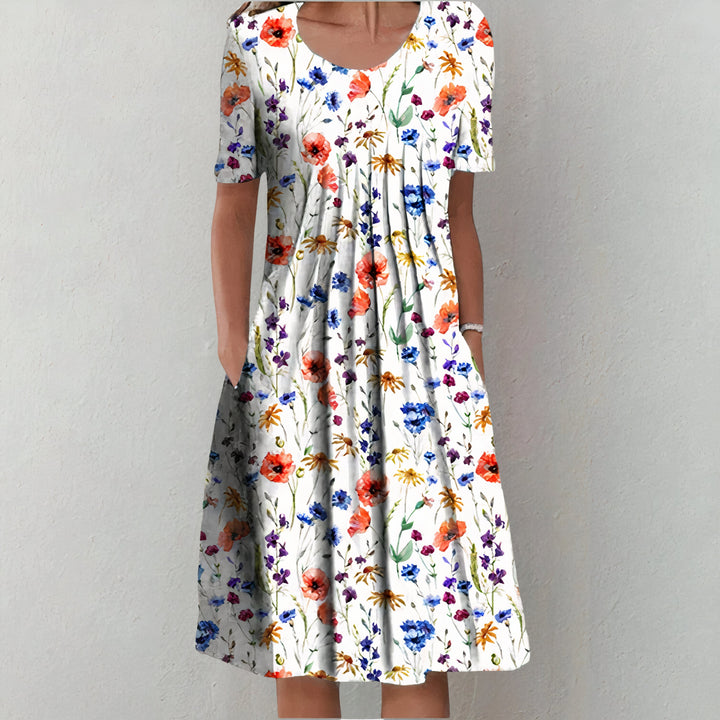 Elegant Cotton Summer Dress | Gemma