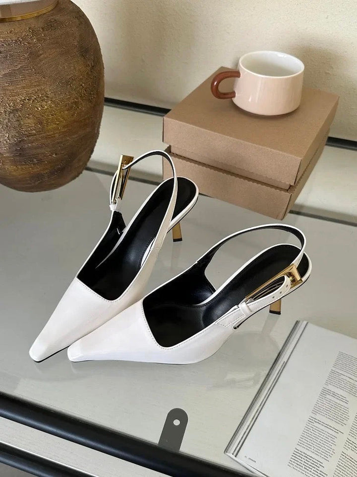 Elevate Your Style with Zaryna - Chic Padded Slingback Heels