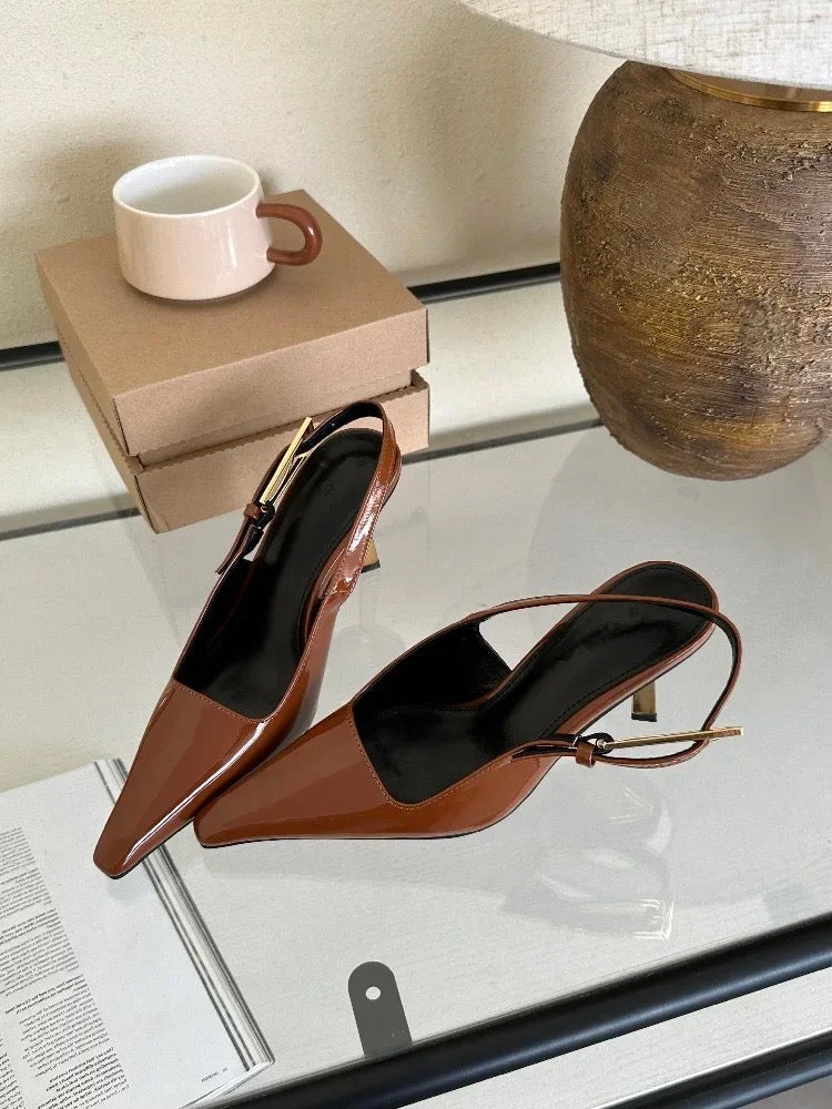 Elevate Your Style with Zaryna - Chic Padded Slingback Heels