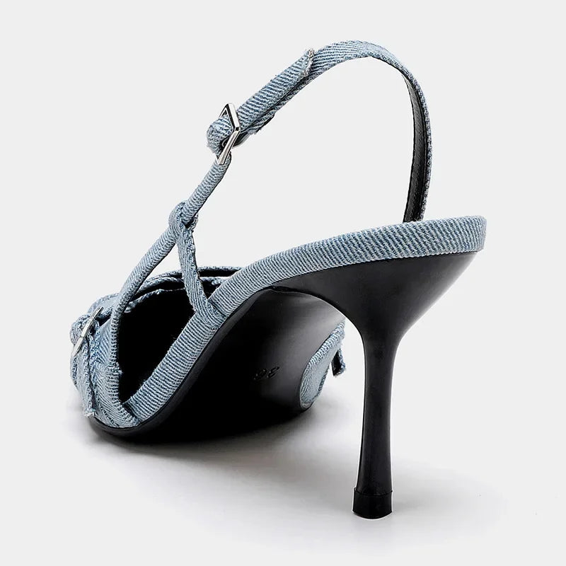 Stylish Virelle Denim Heels for a Chic Look