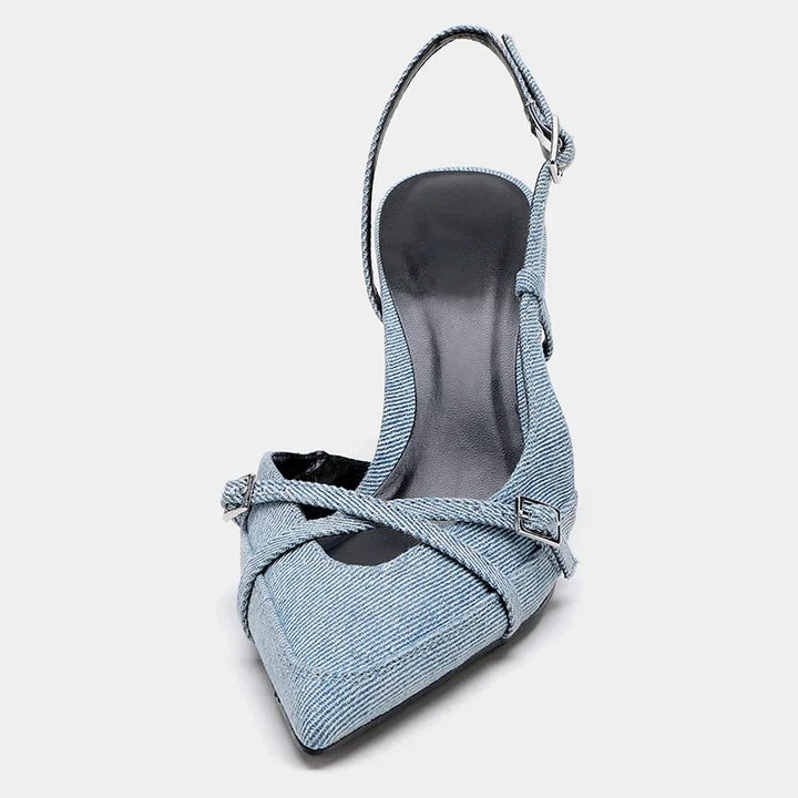 Stylish Virelle Denim Heels for a Chic Look