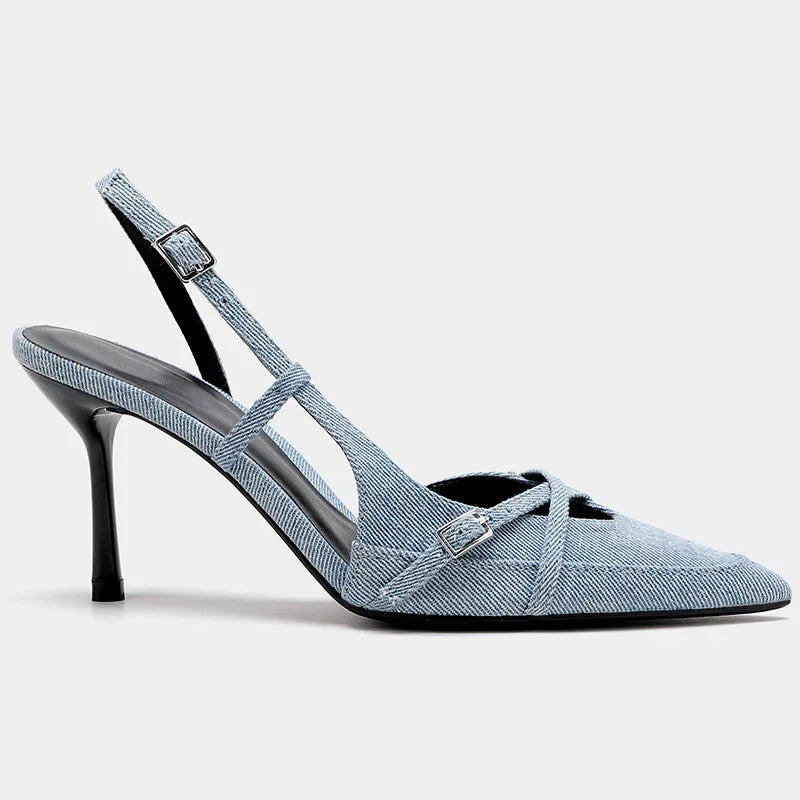 Stylish Virelle Denim Heels for a Chic Look