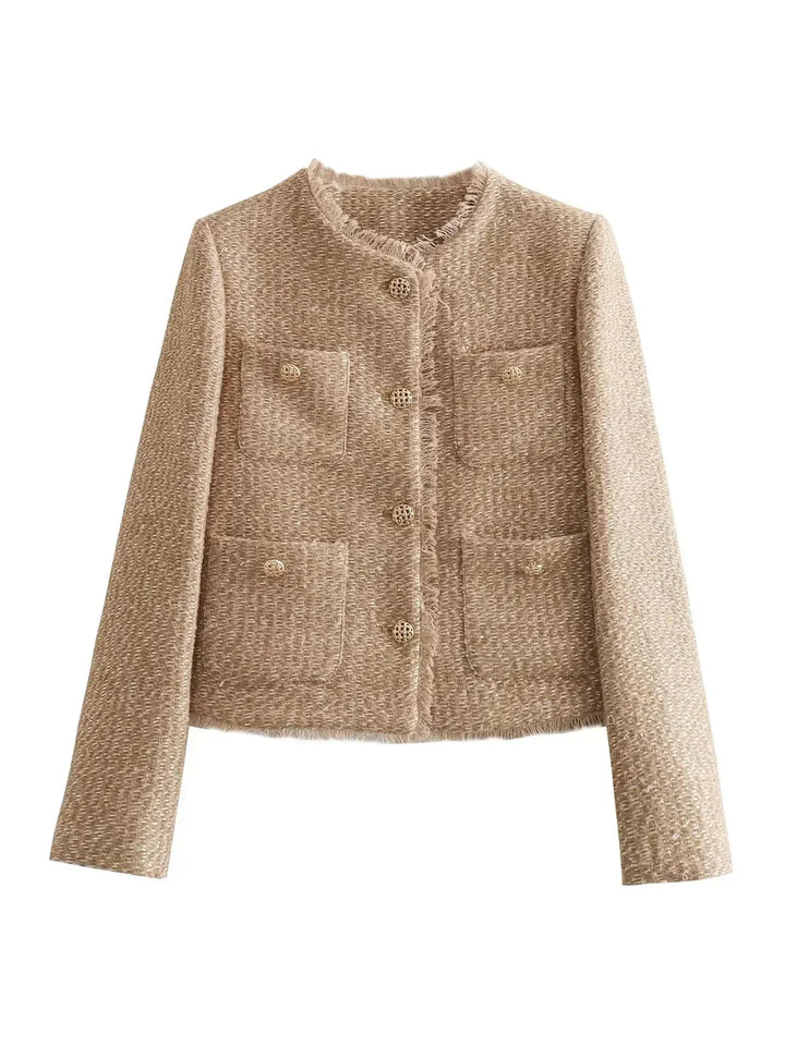 Chic Anne Fleur Tweed Jacket