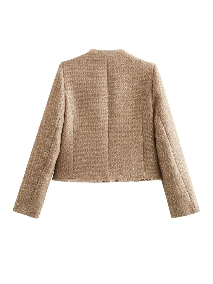 Chic Anne Fleur Tweed Jacket