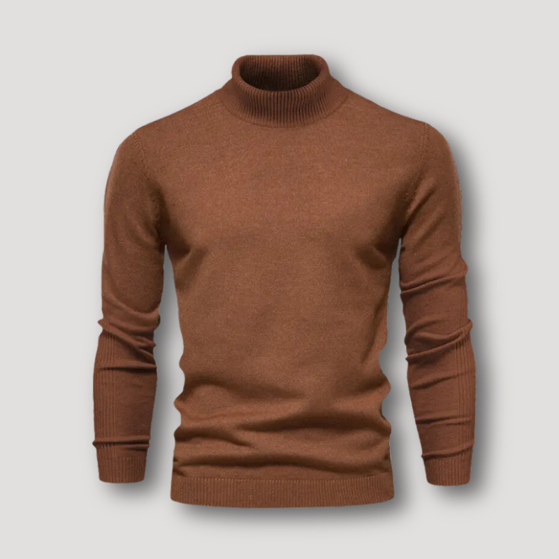 Long Sleeve Slim Fit Turtleneck Sweaters for Men