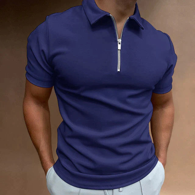 HUGO | Trendy Men's Polo Shirt with Zipper