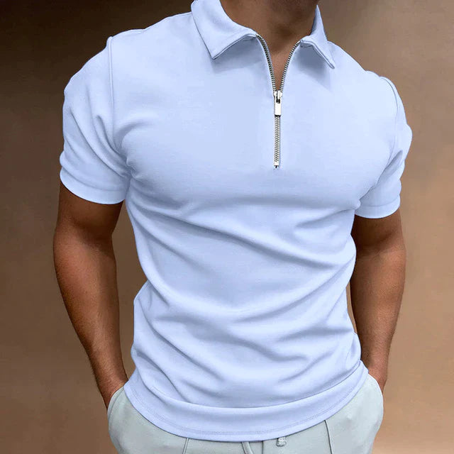 HUGO | Trendy Men's Polo Shirt with Zipper