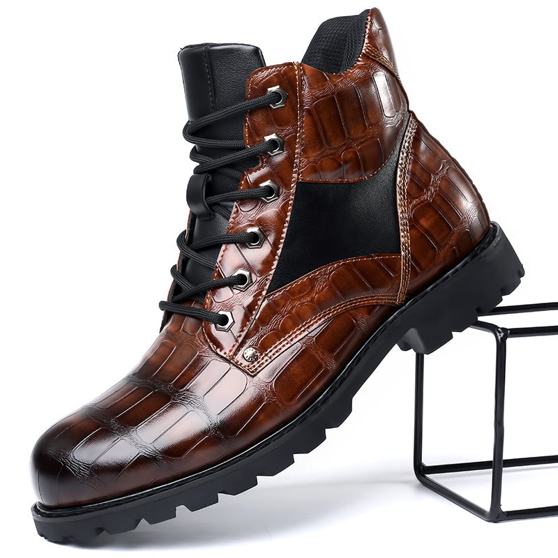 Dante Ferrara | Croc Leather Boots