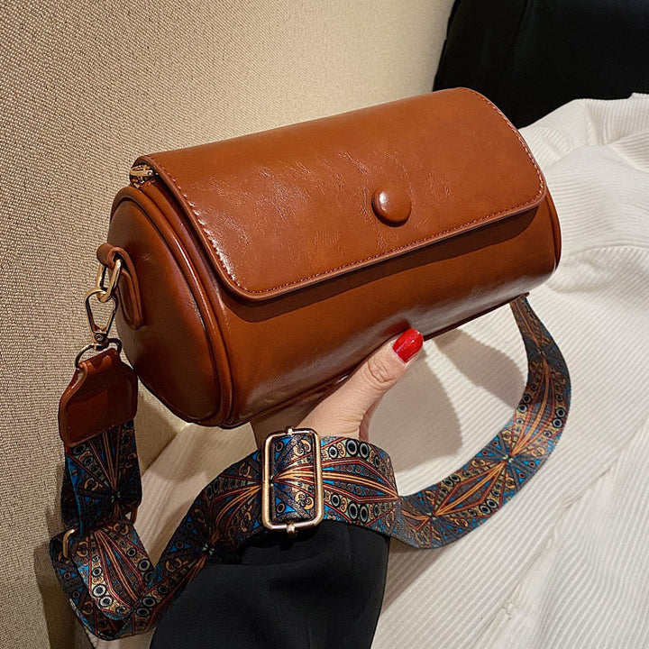 Evie - Boho Leather Crossbody Bag With Handmade Details