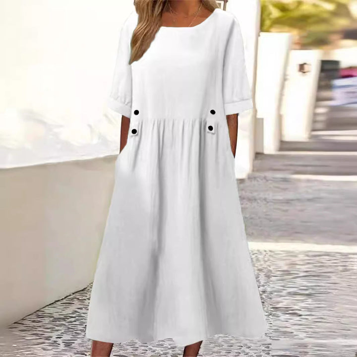 Helene | Summer Cotton-Linen Dress 1+1