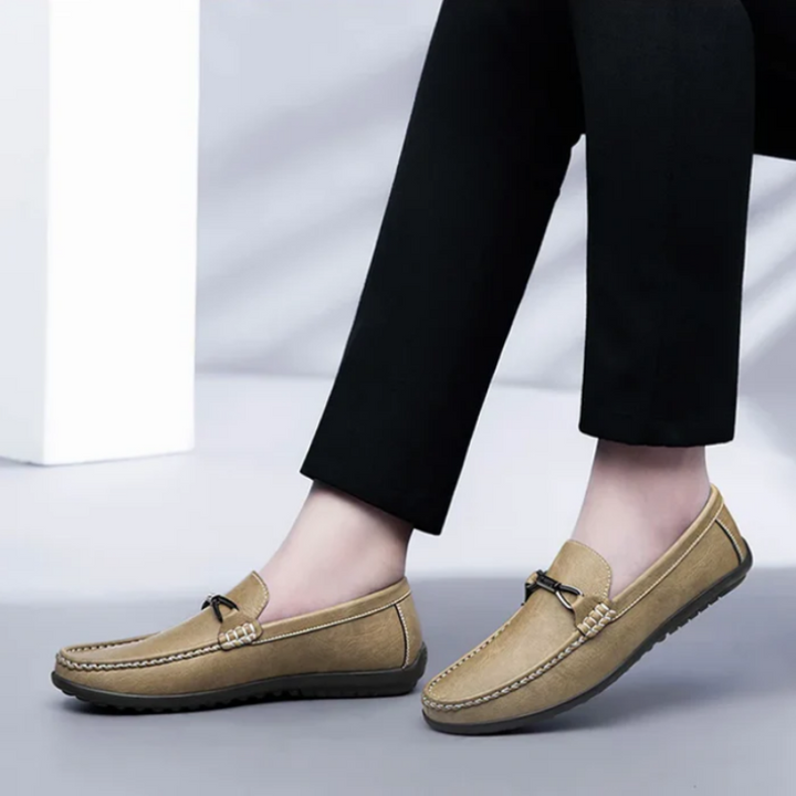 Loafer Slip On Moccasin Leather Shoes Men