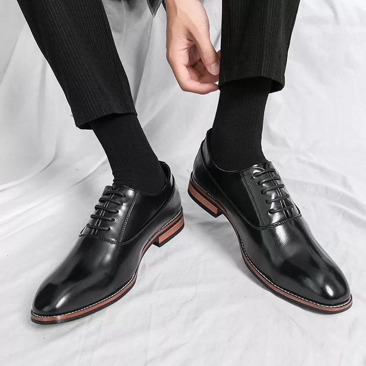 Italian Made Oxford shoes  With Patent Leather