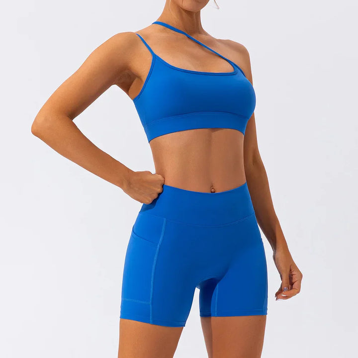 Georgia - Shoulder Strap Crop and Short Sets