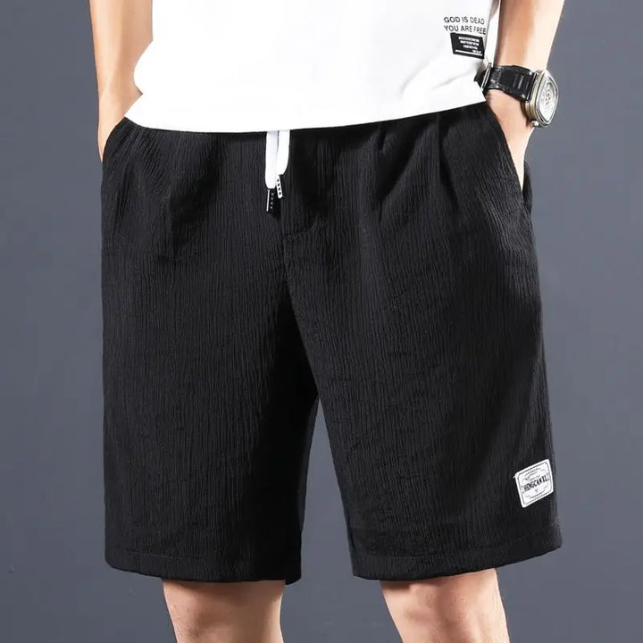 MIKE™  - BREEZEFLOW COTTON LINEN SHORTS