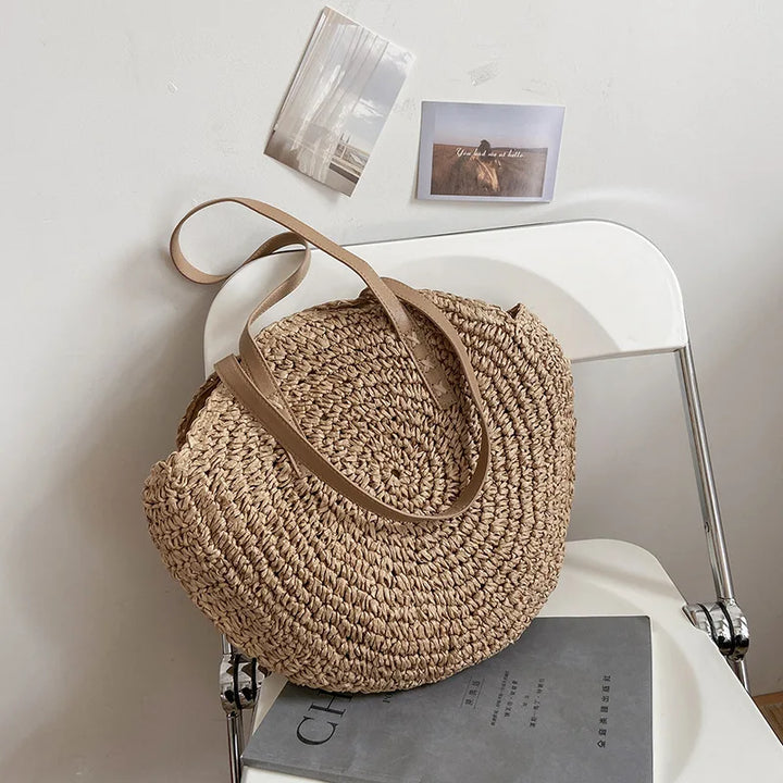 Bonnie - Handmade Multifunctional Straw Handbag